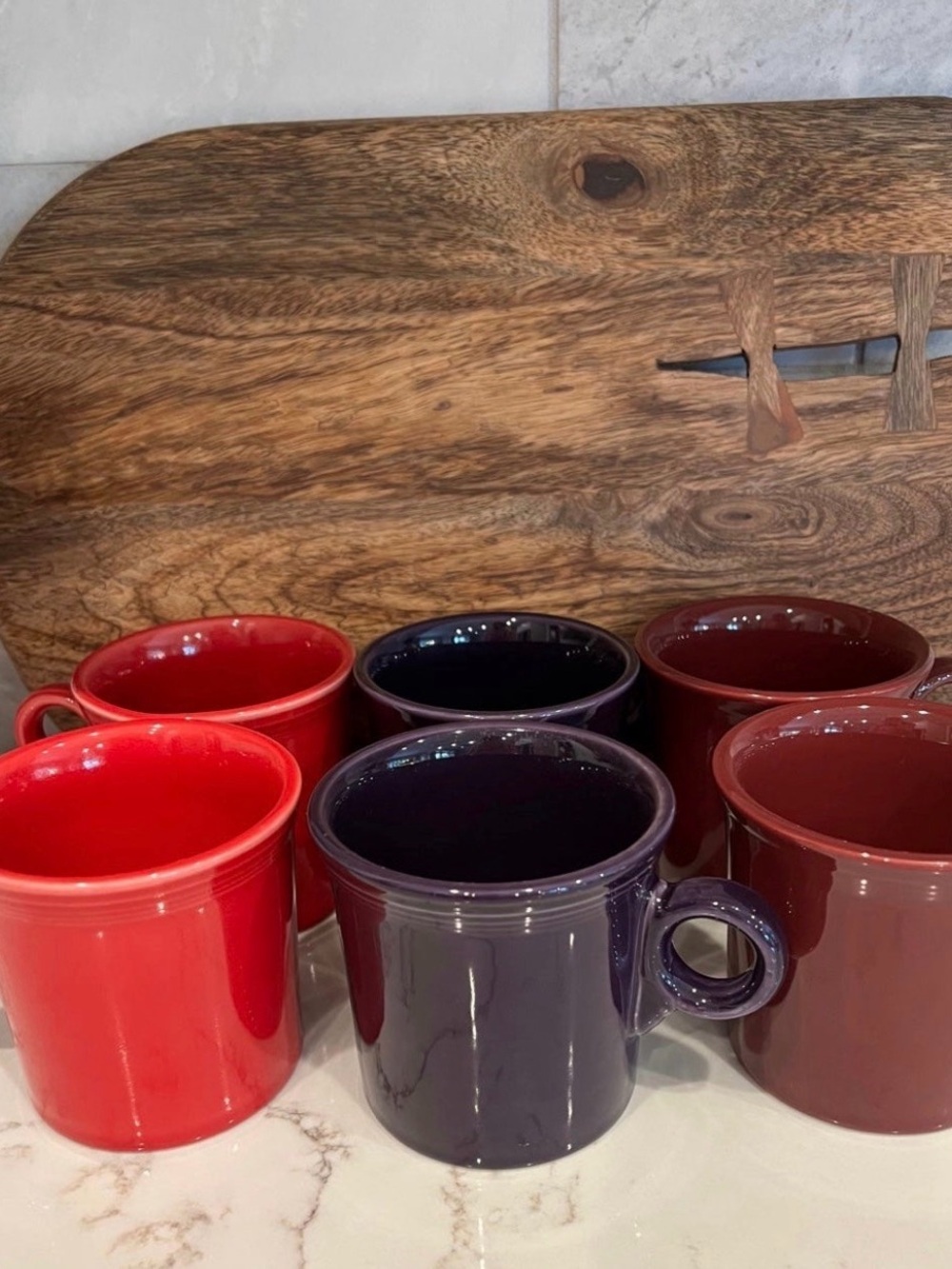 Vintage fiesta mugs , set of 6 fiesta ware